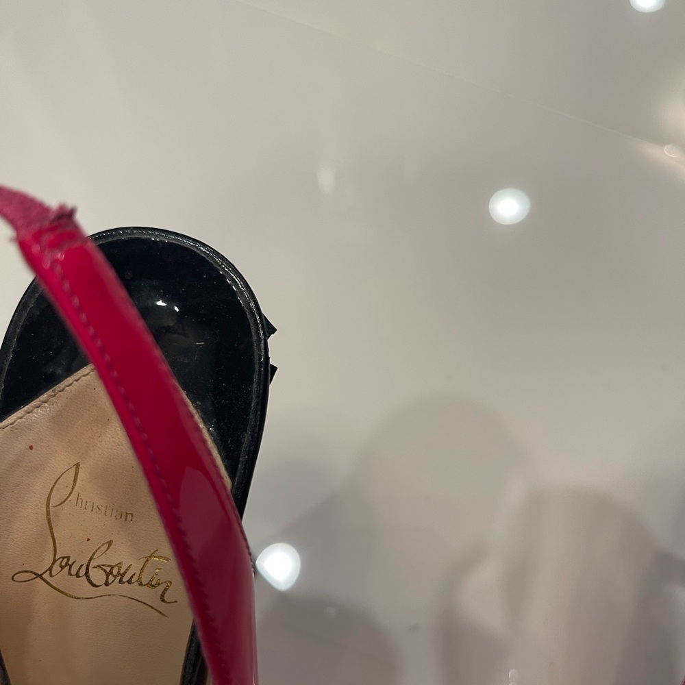 Christian Louboutin Peep Toe Slingbacks - Picture 13 of 14